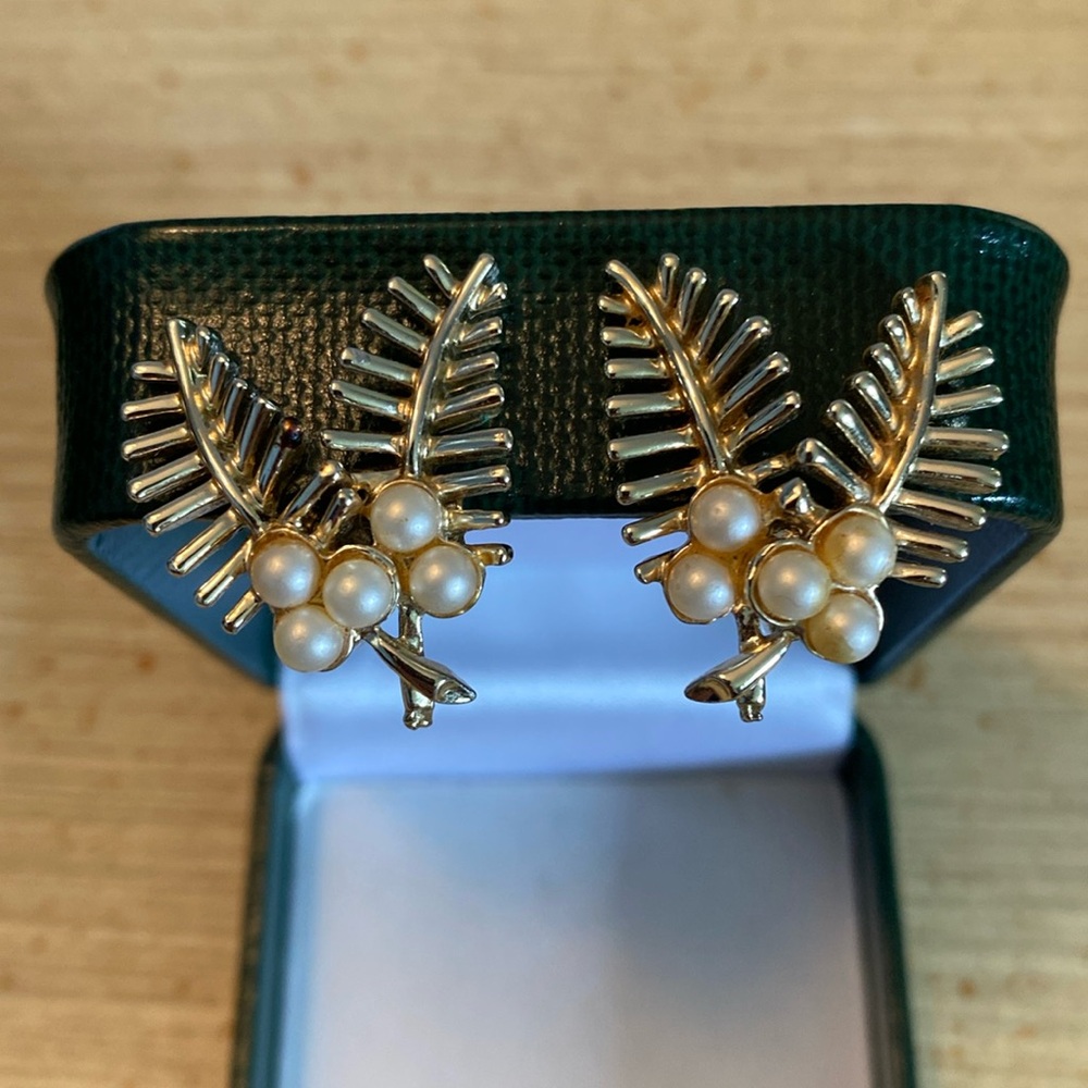 Vintage Botanical Clip-ons